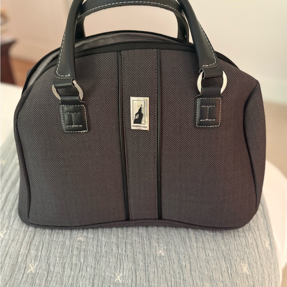 London Fog Charcoal and Black Women's Satchel